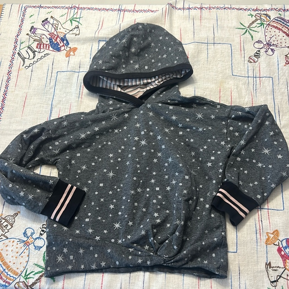 Matilda Jane Just Imagine Brigida Girls Star Print Hoodie size 8